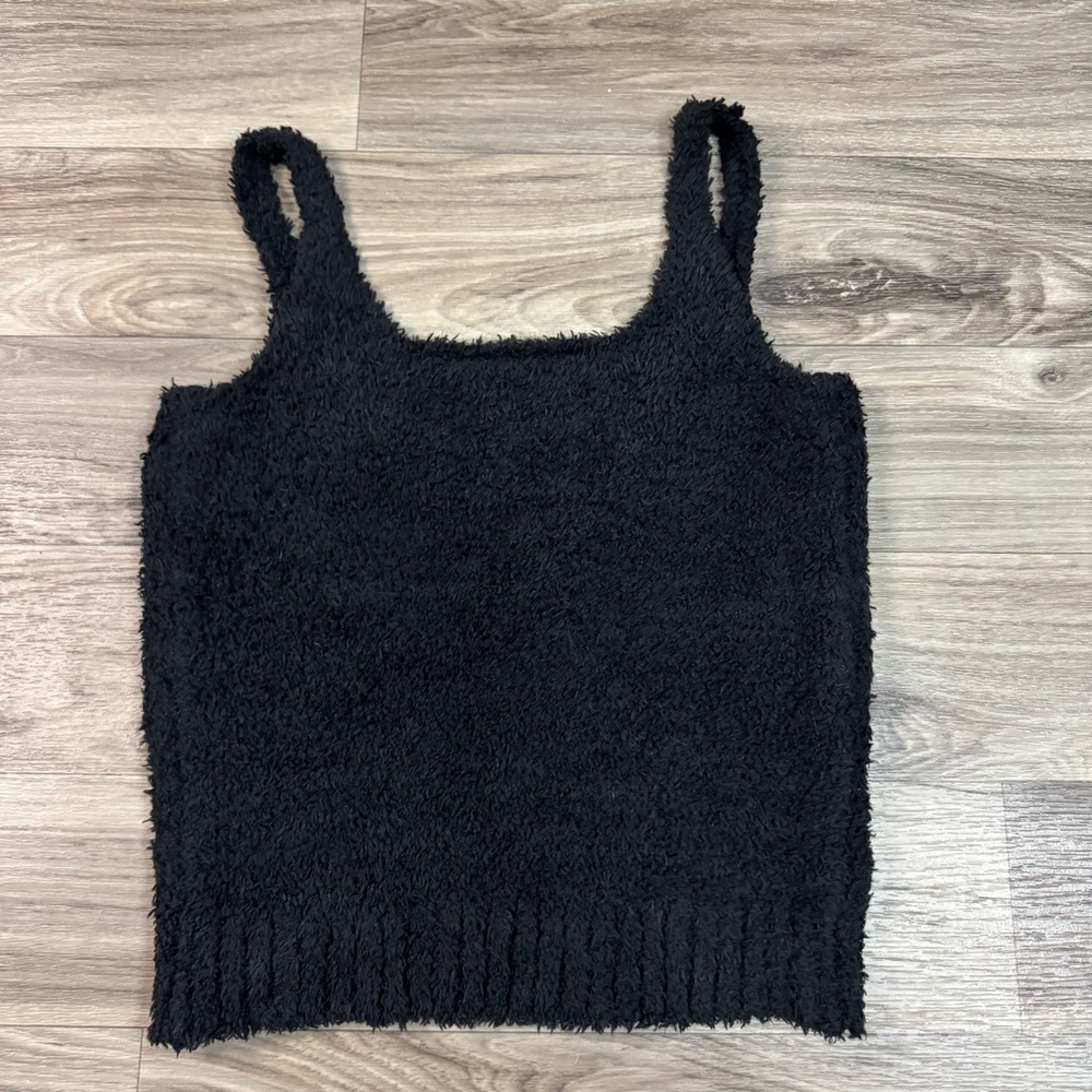 SKIMS Cozy Knit Tank in Black Size Large / Extra Large